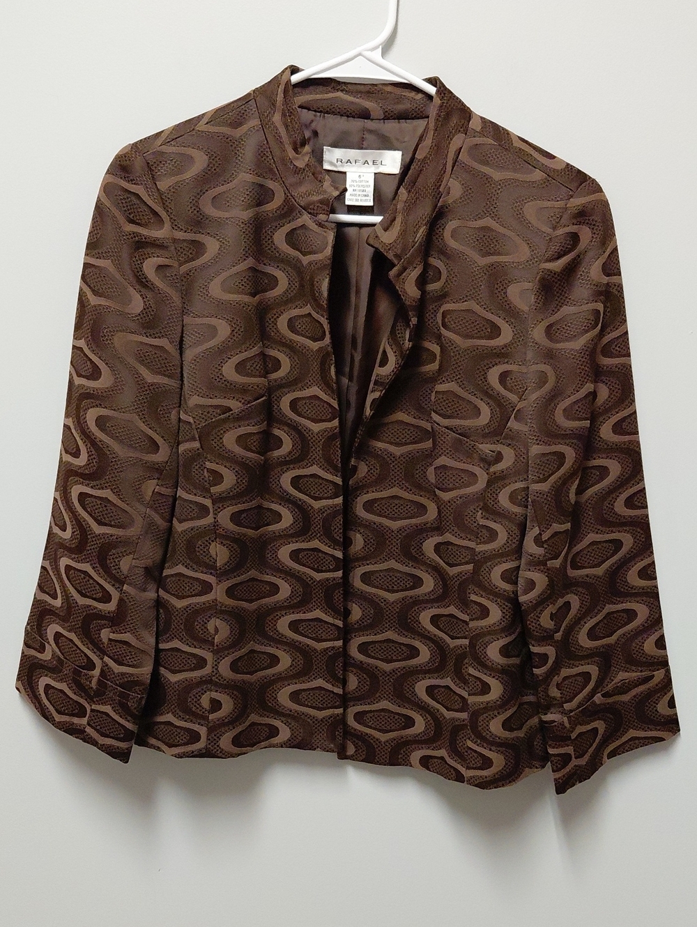 RAFAEL Brown Patterned Women's Blazer